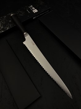 SHIZU HAMONO Нож kухонный Хлебный 245/380 мм High Carbon, Molybdenum Vanadium AUS8, SUS410 SM-1065 - фото 16205
