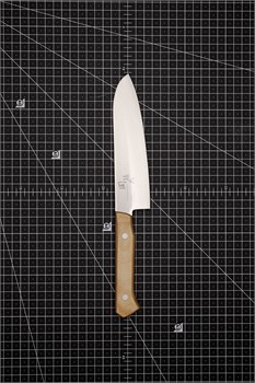Seki Magoroku Нож кухонный Сантоку 165/290 мм Molybdenum Vanadium, Stainless Steel AB-5482 - фото 28245