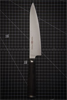 SHIZU HAMONO Нож кухонный Гюйто (шеф) 180/310 мм AUS-8/SUS410 Damascus SM-1051 - фото 32195