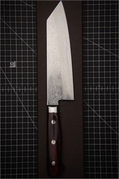 Yoshimi Kato Нож Кухонный Бунка 170/300 мм VG10/Mirror Damascus KATO-V10/BUNK - фото 32538