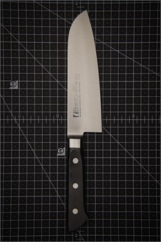 KATAOKA Нож кухонный Сантоку 160/285 мм Mo-V 3 Layers M-915-DPS - фото 34067