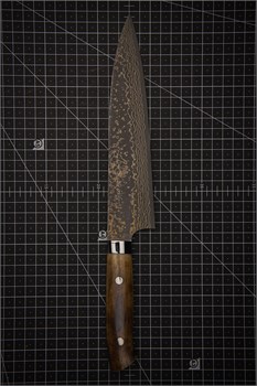 Takeshi Saji Нож кухонный Гюйто 210/335 мм VG-10W Colored Damascus DCM-GU-210 - фото 34194