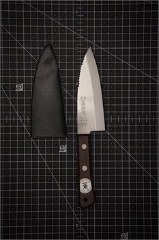 Kikusui Нож кухонный Деба 120/230 мм Molybdenum Vanadium P-120D - фото 34234