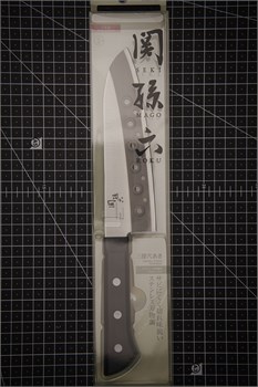 Seki Magoroku Wakatake Нож кухонный Сантоку 170/300 мм Stainless Steel AB-5419 - фото 34333