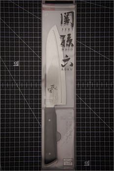 Seki Magoroku Shironezu Нож кухонный Сантоку 165/295 мм Stainless Steel AB-5472 - фото 34387