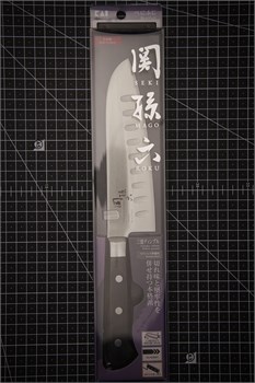 Seki Magoroku Benifuji Нож кухонный Сантоку 165/295 мм Stainless Steel AB-5438 - фото 34714