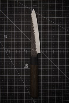 SHIZU HAMONO Нож кухонный Петти 130/255 мм VG10/SUS410 Damascus SG-1111 - фото 35140