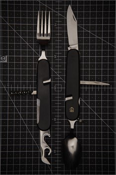 Camping knife Red Нож складной туристический для кемпенга 6 предметов 65/180 мм 440C KT-513