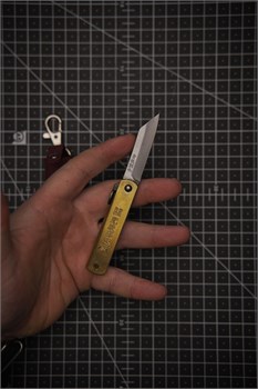 Higonokami Нож складной 50/125 мм Aogami San-Mai 19-RD