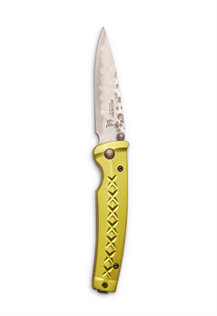 Складной нож Fusion "Bushi Sword" Golden Yellow 85/195 мм VG-10/Damascus MC-0164D