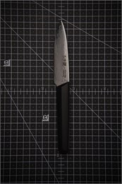 SHIZU HAMONO Нож кухонный Петти (овощной) 97/209 мм VG10, SUS410 Damascus SC-1106