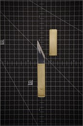 Yoshiharu Kiridashi Нож для резьбы по дереву 50/122 мм Aogami Ni-Mai SS