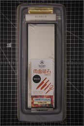 Suehiro #1000/#3000 Камень точильный водный комбинированный на подставке с держателем 183х63х26 SKG-34