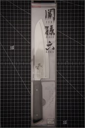 Seki Magoroku Shironezu Нож кухонный Сантоку 165/295 мм Stainless Steel AB-5472