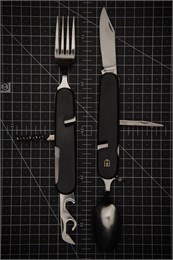 Camping knife Red Нож складной туристический для кемпенга 6 предметов 65/180 мм 440C KT-513