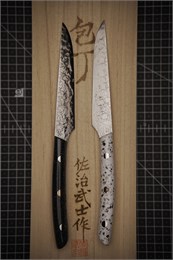 Takeshi Saji Подарочный набор из двух стейковых ножей 130/260 мм R2(SG2) (Порошковая сталь) Takeshi Saji ST/26