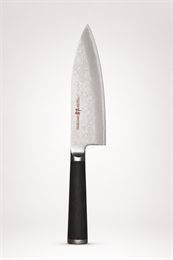 SHIZU HAMONO Нож кухонный Деба 165/300 мм AUS-8/SUS410 Damascus SM-1055