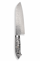 Takeshi Saji Нож кухонный Сантоку 180/315 R2(SG2) (Порошковая сталь) TCW-SANTOKU