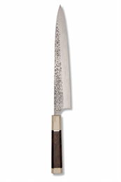 YU KUROSAKI Нож кухонный Суджихики 240/400 мм R2(SG2) (Порошковая сталь) SHIZUKU WA YU KUROSAKI MAPPLE WITH WHITE SUJIHIKI 240
