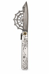 Higonokami Нож складной (Aranea Spider Black Plating) 95/215 мм Aogami San-Mai 26-BS