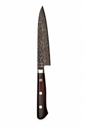 Yoshimi Kato Нож Кухонный Петти 130/235мм VG-10/Nickel Damascus KATO-VG10-2024-WH-PETTY/130