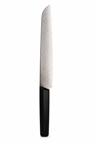 SHIZU HAMONO Нож кухонный Хлебный 217/360 мм VG10, SUS410 Damascus SC-1102